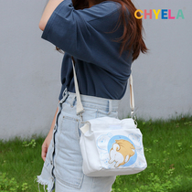 Carry x west wind Achai wolfberry cute toast bag cartoon Chai Dog creative bag female gift student AP370