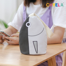 Creative salted fish hand bag environmental protection canvas bag funny Net red canvas bag for gifts male and female friends children AT04