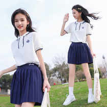 Girls Summer Set 2022 New Kids Summer Dress Girl Galleria College Wind Big Kids Two-Piece Set Student 15