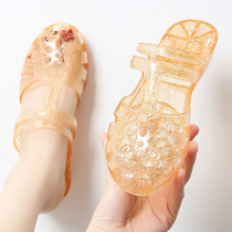 Summer Crystal Comfortable hollow anti-slip two-wear Rome leisure drag in net red