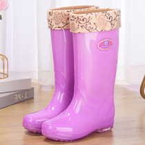 Fashion plus float and waterproof shoes warm rainshoes kitchen water suite work Laundry boots female anti-skid boots