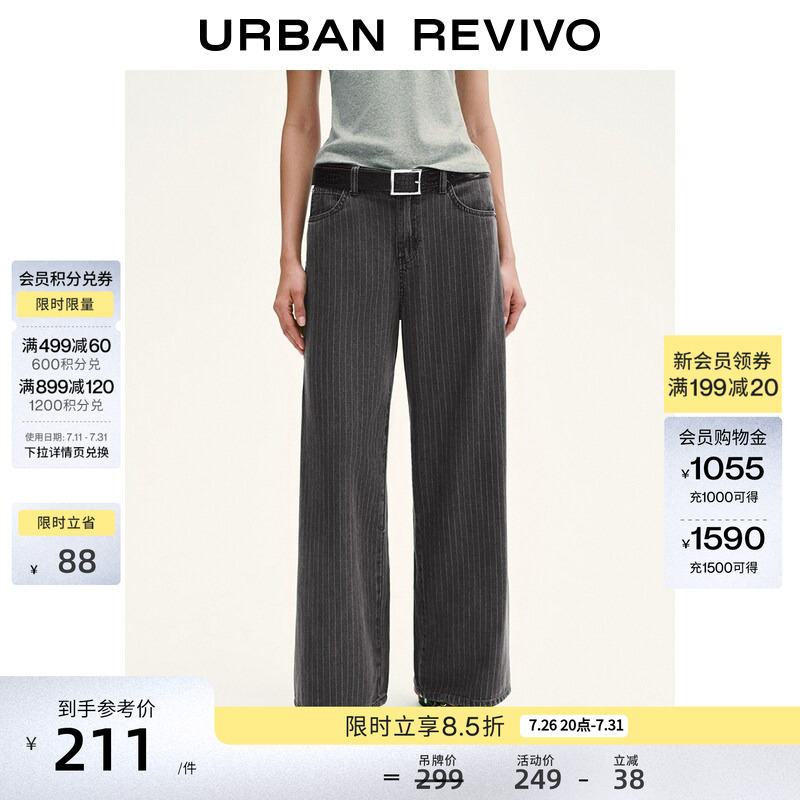 Ur2026 New Autumn Women's Clothing Simple and Versatile Retro Lyocell Denim Pants Uwj860030 Ur2026 New Autumn Women's Clothing Simple and Versatile Retro Lyocell Denim Pants Uwj860030