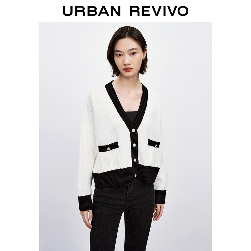 OUR NEW PINT WOMAN Feminine Temperament Stumped Plaid Woolen Sweater Knit Jacket WG46R9DE2001