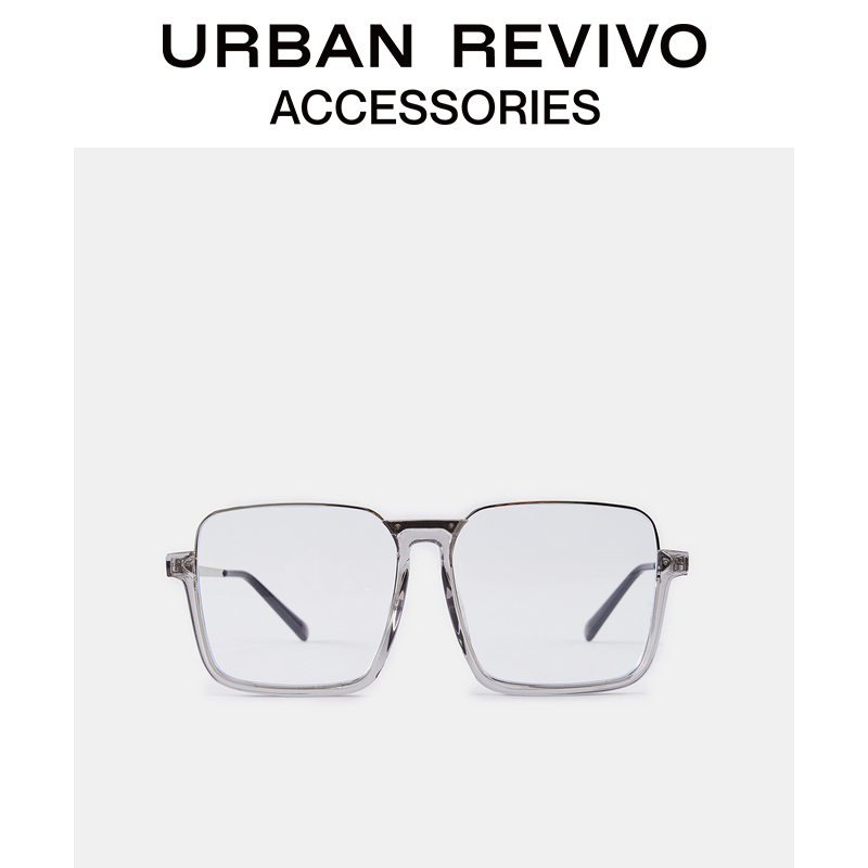 URBAN REVIVO2021 autumn winter New pint men accessories Trend transparent flat mirror AM28TA8N2001