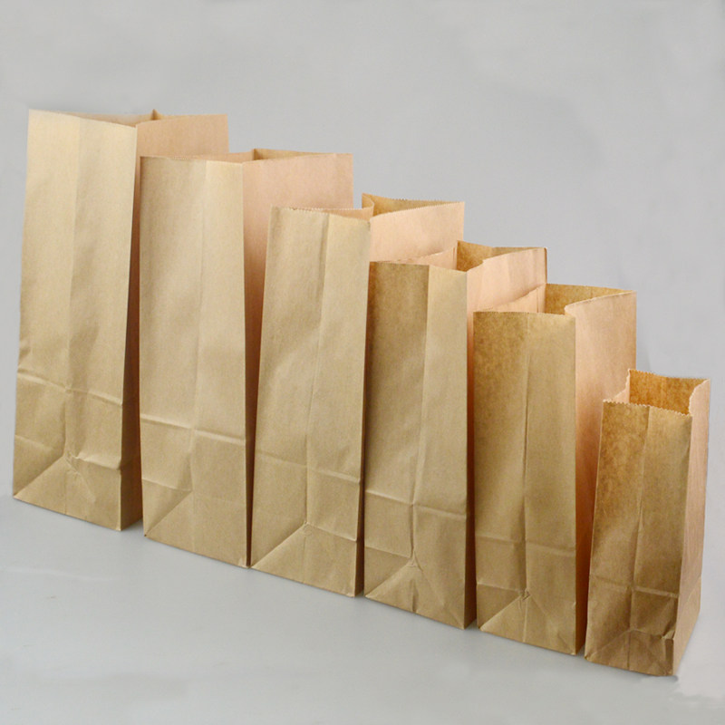Hua Shin Tiancheng Kraft Packaging Bag Nuts Toast Bread Takeaway Bags 50 Food Paper Bags