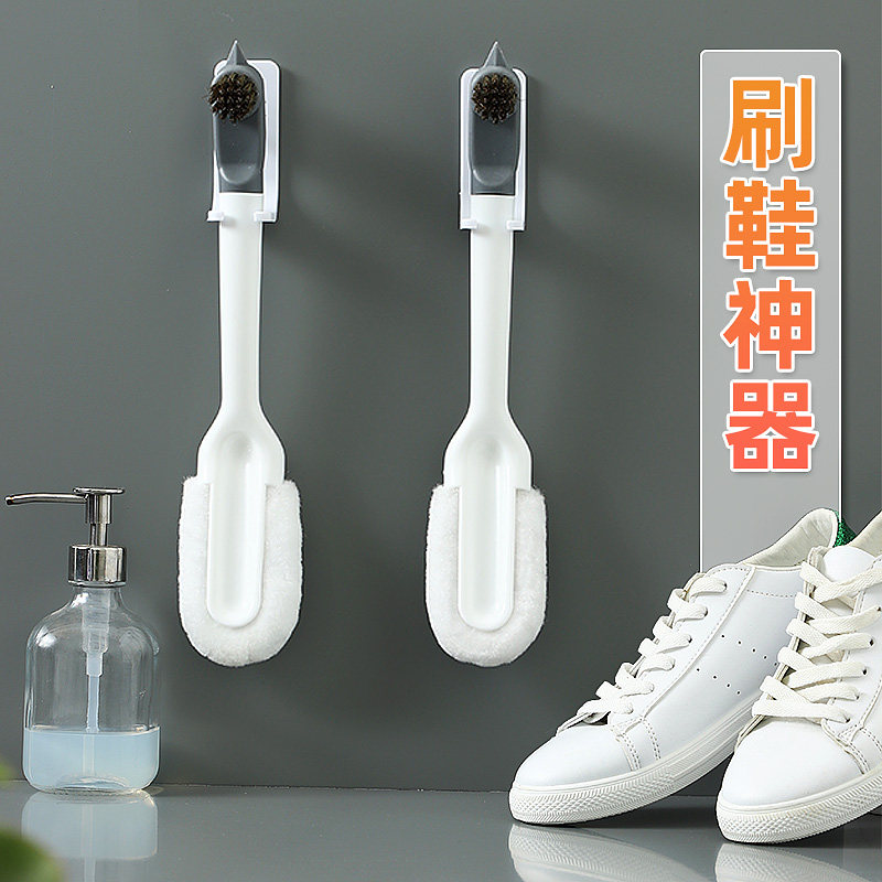 (5 fold cleaning warehouse) Multi - functional soft shoe brush shoes for long - handle household brush shoes cleaning artifacts