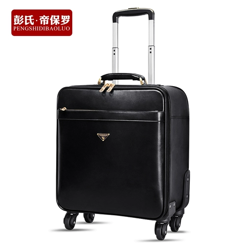 Кожаный универсальный чемодан, из натуральной кожи