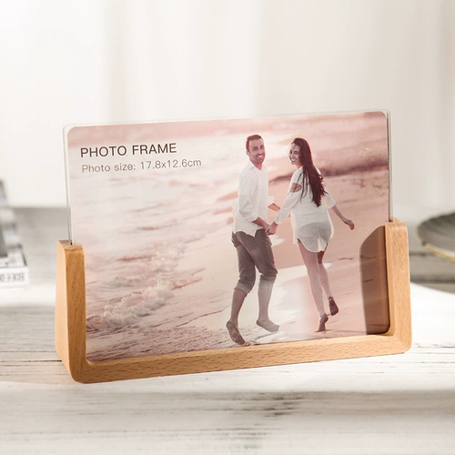 Современная фотография из натурального дерева, акриловая фоторамка, 7 дюймов, делается под заказ