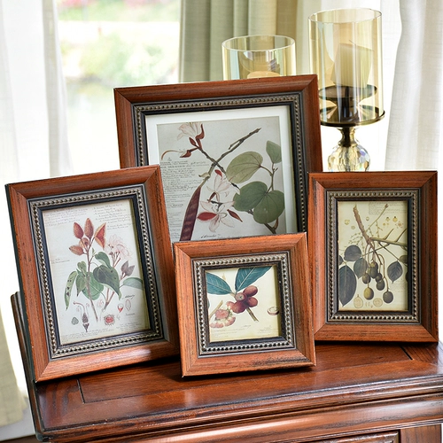 Ретро настенная индивидуальная фоторамка из натурального дерева, в американском стиле, 10 дюймов, делается под заказ