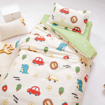 Kindergarten quilt three pieces of baby nap into garden cotton bedding with pure cotton children bedding