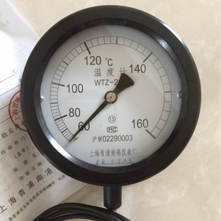 上海青浦南港仪表温度计60-160℃上海华线卧式消毒锅配件温度表