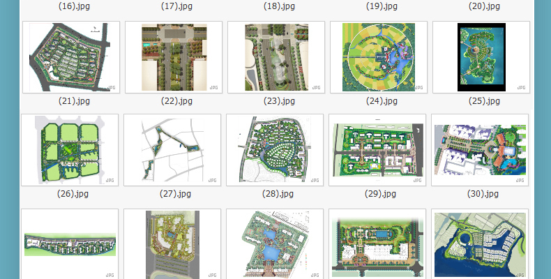 R018园林景观设计小清新PS彩色总平面图-6