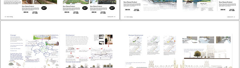 T153建筑园林景观环艺答辩图册画册文本作品集模版排版PSD...-20