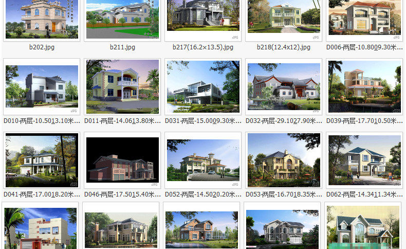 新农村自建房设计图纸一层二层三层建筑CAD施工图别墅建筑效果图