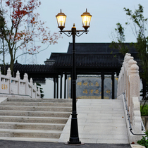 Garden light European outdoor lawn street light garden led waterproof villa landscape outdoor double-headed garden light