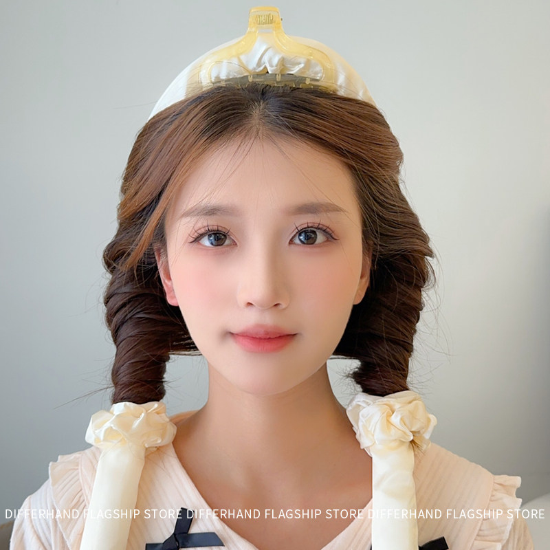 Sleeping Curling Tool, Lazy Sponge, Heat-Free Curling Iron, No Hair Damage, No Ironing, Women's Sleeping Styling Fluffy Curling Iron