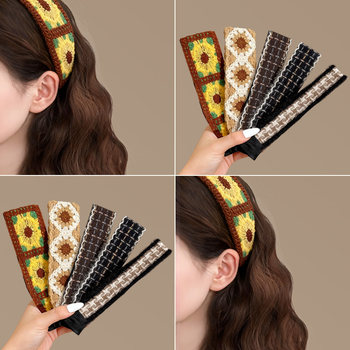 Magic Hair Patch for Tidying up Bangs and Stray Hair, a Daily Accessory for Women, Suitable for Wearing Outside, Face Washing Headband, High-End Hair Hoop, Head Accessory