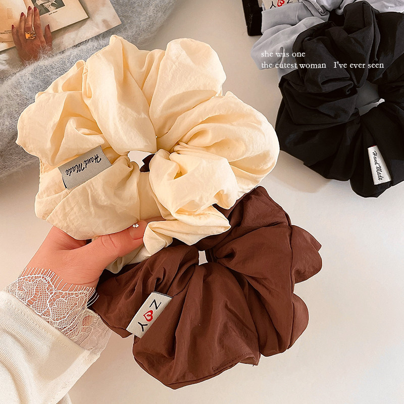 Pillow Large Intestine Hair Band Kitsch Pleated Sleep Hair Band High-End Ball Headband Fluffy Hair Tie