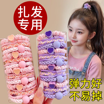 Children's Cute Hair Ties for Ponytails, High Elasticity, Durable Hair Ties, Simple Korean Style, High-End Rubber Bands, Elegant and Versatile Hair Accessories