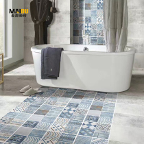 Nordic pastoral style 300*300MM tiles blue pattern personalized literature and art fresh tiles creative small tiles