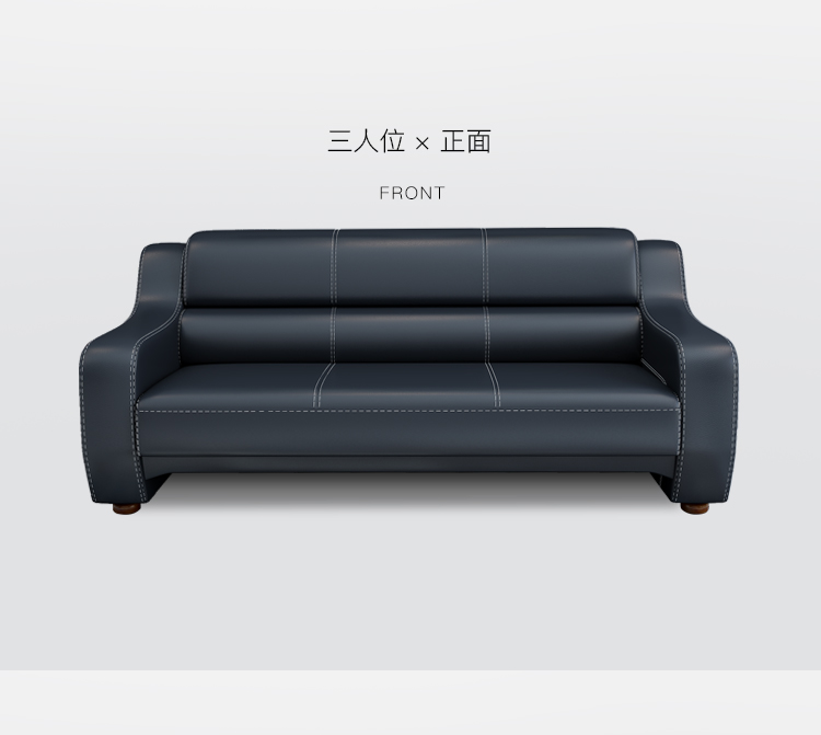 Sofa văn phòng đơn giản hiện đại ba người nội thất văn phòng họp kinh doanh tiếp tân văn phòng sofa kết hợp bàn cà phê