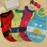 Новая собачья одежда Весна, осень и лето Тонкий питомец Кубок мира по футбол