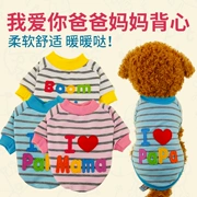 Quần áo chó Teddy quần áo mùa xuân và mùa hè vest hai chân quần áo hơn Xiong Bomei cún con chó con mèo quần áo thú cưng - Quần áo & phụ kiện thú cưng