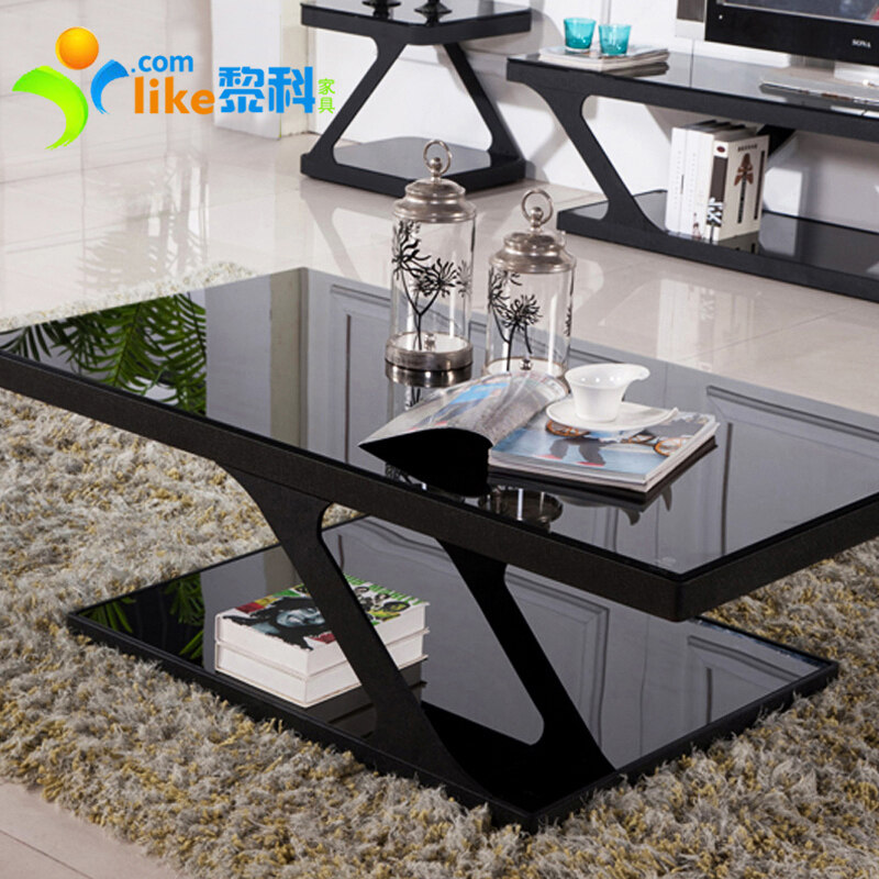 Office Furniture Office Sofa Combination Tea Table Office Tempered Glass Square Tea Table Simple Jiugong Kung Fu Tea Table