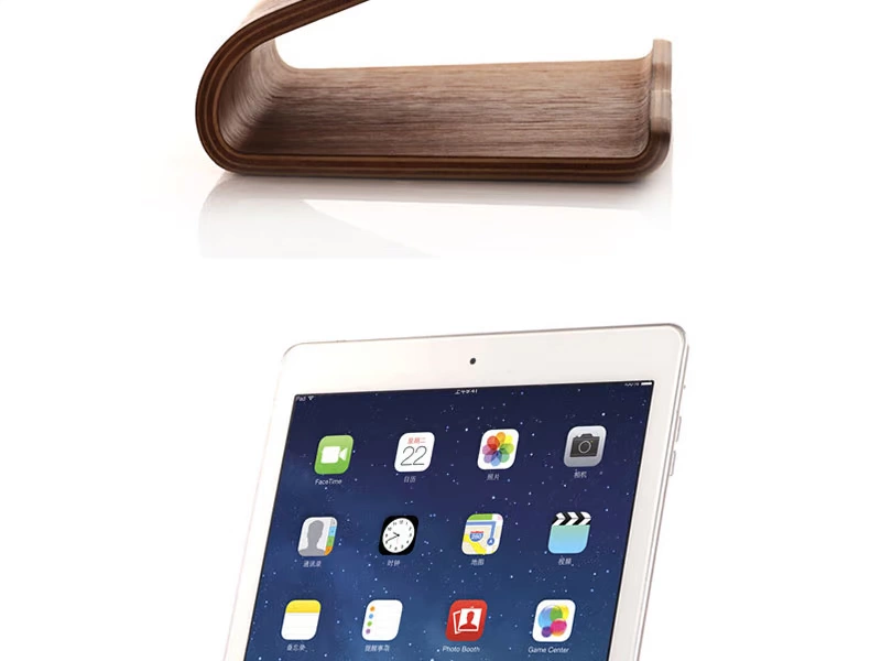Creative Desktop tablet gỗ đứng ipad chất lượng lười biếng hỗ trợ máy tính kệ gỗ rung live cơ sở đa chức năng lười biếng pad khéo léo phổ neo khung để xem video - Phụ kiện máy tính bảng