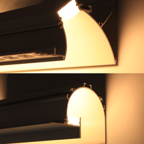 Borderless back light slot Reflector slot Embedded led line light Free slotting Living room bedroom ceiling wall washer light