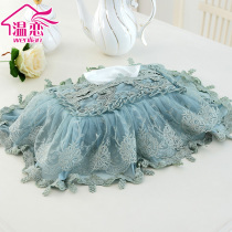 Warm Romance Pumping Cardboard Box Au Style Fields Garden Lace Cloth Craft Car Towels Box Creativity Modern Simplicity Joins Wind