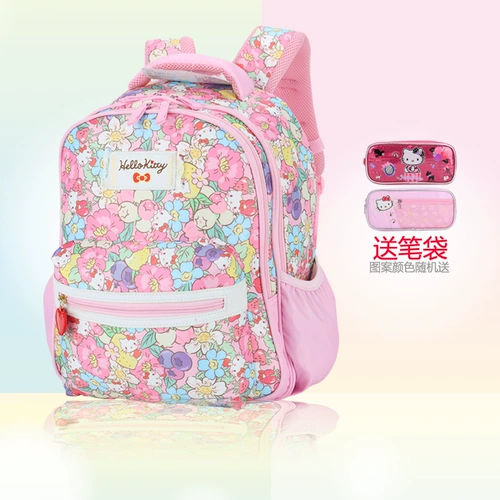Hello kitty, школьный рюкзак, детская сумка через плечо, 3-4 года, защита позвоночника