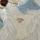 Крутой медведь кружево шнурок, сексуальное, чистое и сексуальное с высоким разрезом кружевное белье для женщин, чисто хлопковые девушки 2024 Новый