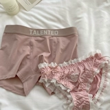 Розовое кружевное сексуальное нижнее белье для влюбленных, летние хлопковые антибактериальные штаны, широкая цветовая палитра