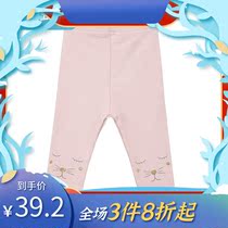 Baba Ma Ma 2021 female baby leggings spring and autumn baby cartoon pattern trousers children pants 1~4 years old