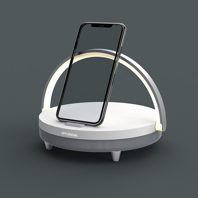 HYUNDAI multi-functional wireless charging lamp Bluetooth speaker YH-C009