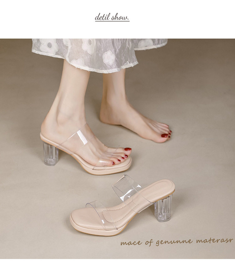 Women's Crystal High Heel Sandals For Elegant Evenings_voghion.com