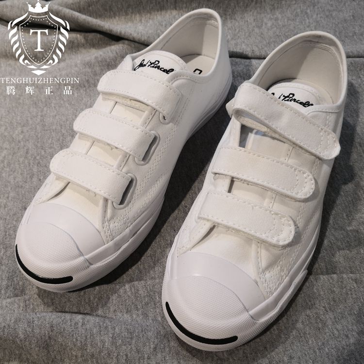 Converse Converse Jackpurcell canvas Velcro hở đôi giày đôi 160236c160238c jordan panda cổ thấp