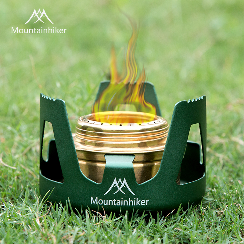 Shanzhi customer outdoor portable solid-liquid integrated alcohol stove mini camping picnic stove head heating stove