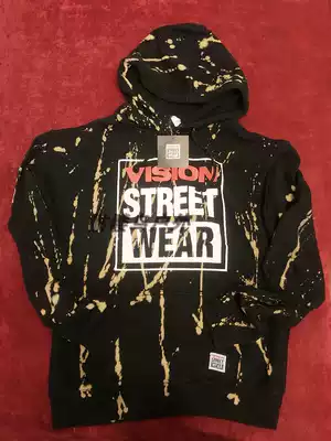 Japanese counter VISION STREET WEAR men and women with big Logo graffiti cotton hooded skateboard sweaters
