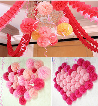 Paper Flower Ball Decoration Wedding Paper Laflower Peony Paper Flowers Ball Wedding Celebration Props Wedding New House Party Decorative Items
