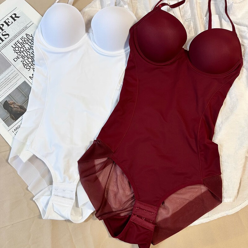 Thin Waist-Cinching Camisole Shapewear One-Piece Postpartum Tummy Control Enhanced Version Sexy Body Shaping Underwear for Women