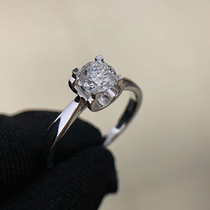 50 points FG color SI1 clarity EX cut natural diamond ring 18K gold diamond ring can be customized