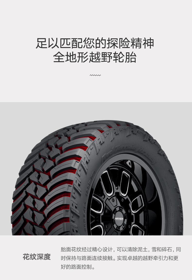 AmeRican AMP Mudland LT35*12.5R16 17MT Off-Road WRangleR RaptoR F150 TundRa TiRe