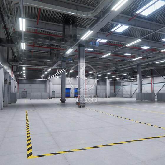 Unity3D Factory Warehouse Industrial Machinery Equipment Components Tool Models Forklift Conveyor Belt Factory