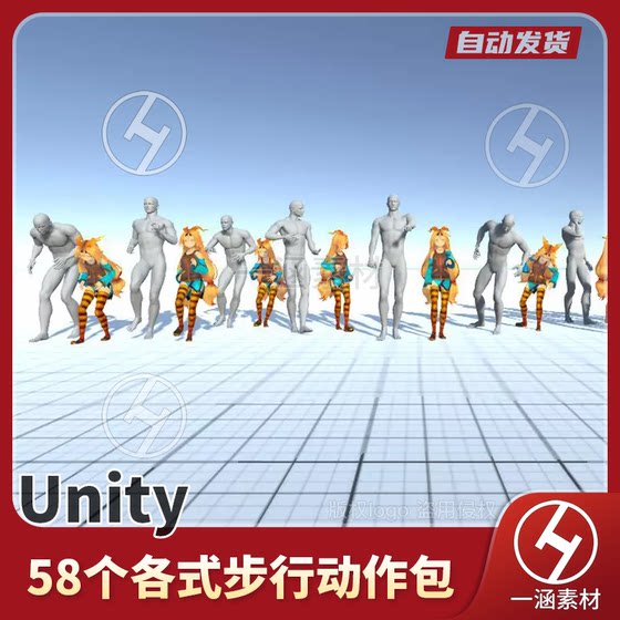 Unity Character Walking Animation Package Walking Motions Pack 1 2.0