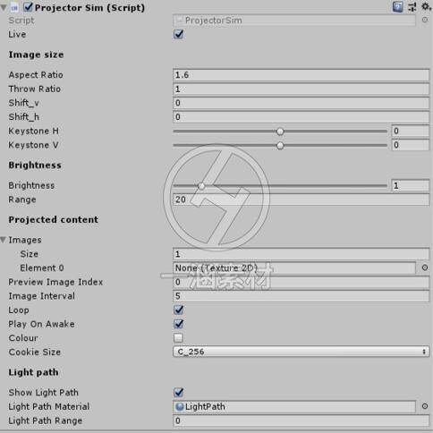Unity3D Projector Simulation Shader Tool Special Effects Projector Simulator 1.55
