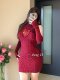 300Jin Jin is equal to 0.5kg plus size women's clothing sweet girl sexy hottie pure desire hollow design sweater dress with sleeves trendy INS