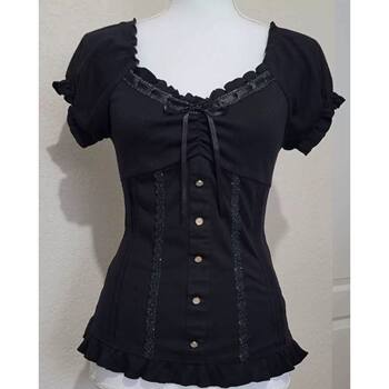 Plus-Size High-End Lace Patchwork Puff Sleeve T-Shirt for Women, Summer Vintage Chanel-Style Top for Outerwear