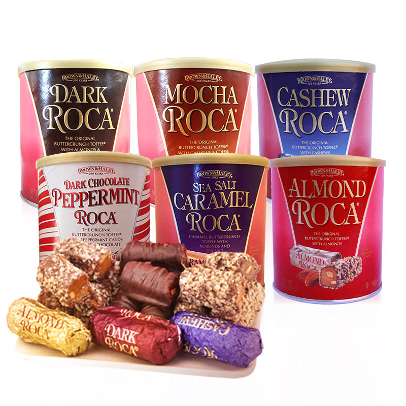美国原装进口糖果：乐家杏仁糖Almond Roca，甜蜜喜糖套装礼盒装，你不可错过的味觉盛宴！-糖果包装-淘宝百科网
